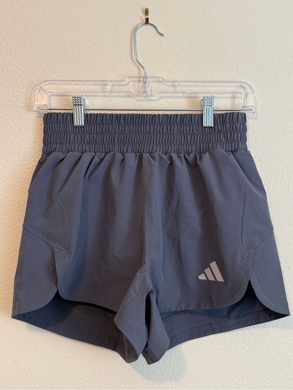 Adidas Women's Racer Pacer Running Shorts — Slate Gray, 3” inseam